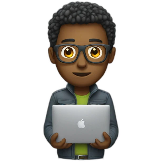 developer with macbook emoji