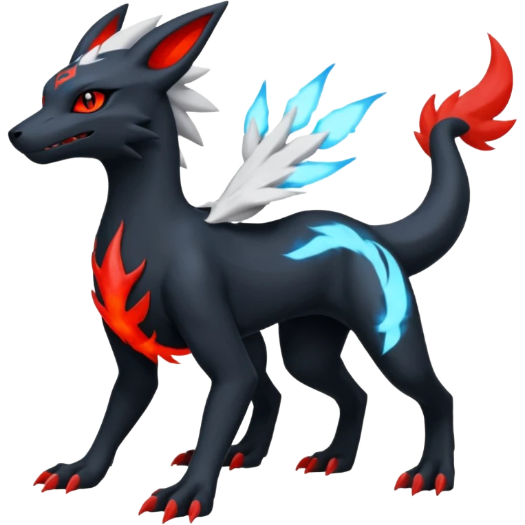 Salandit-Reshiram-Umbreon-Silvally-fusion (full body) emoji