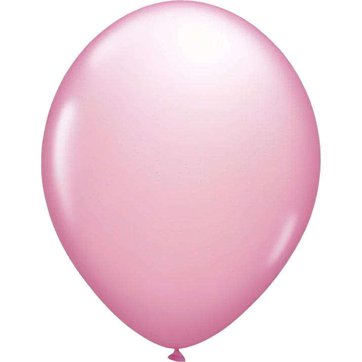 Pastell pink balloon with small white bows emoji
