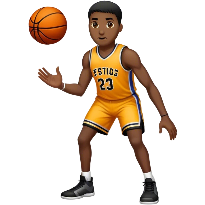 Basketball player strong emoji