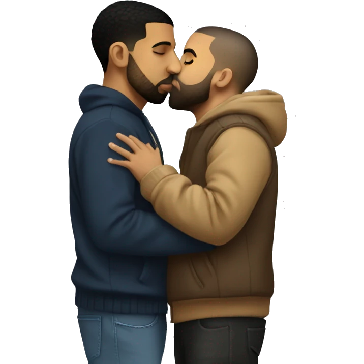 drake kissing drake emoji
