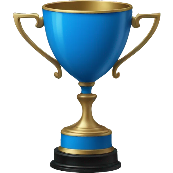 blue winner's cup emoji