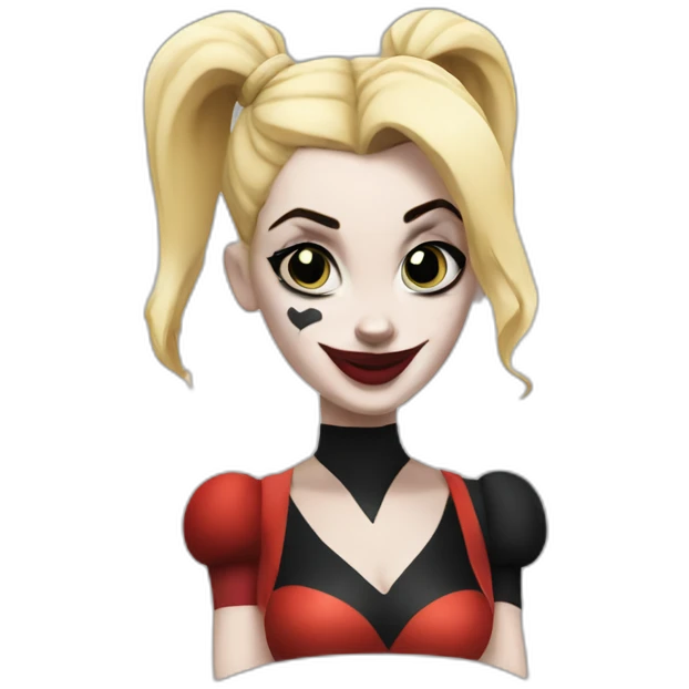 Harley quinn cartoon emoji