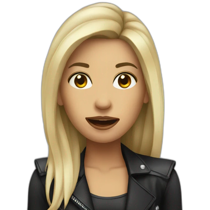 femal metal singer emoji