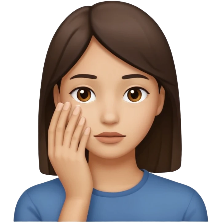 Side eye with hand covering face emoji