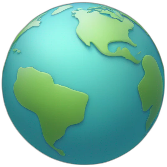 globe with a line between 2 cities emoji