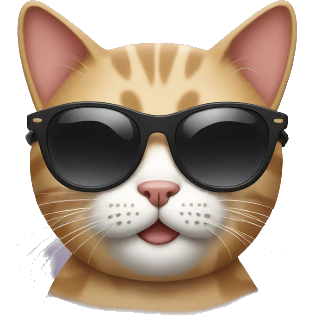 Cat with sunglasses emoji