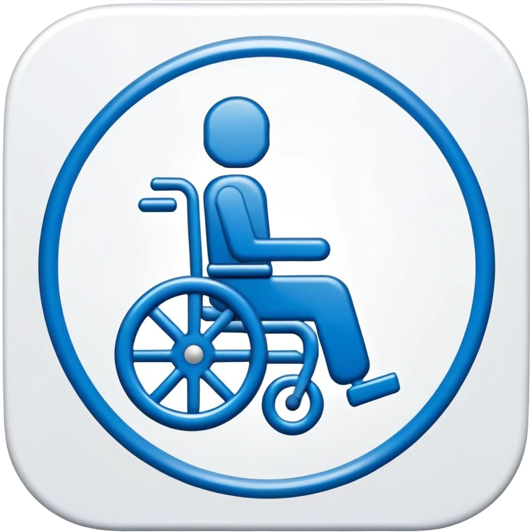 no-access wheelchair sign emoji