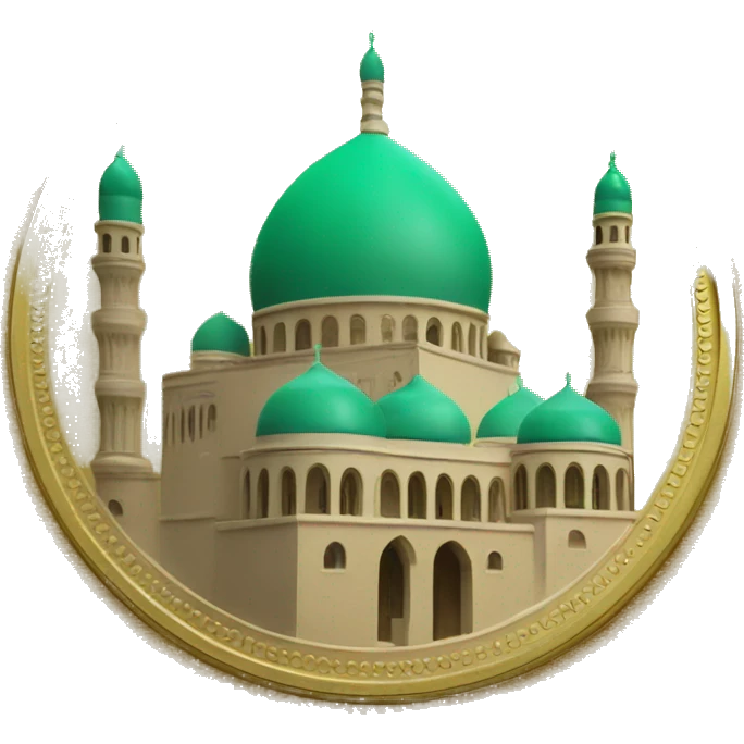 mosque on gold coin emoji