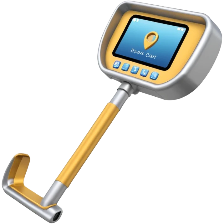 Hand-held metal detector
Security scanner
Handheld security wand
Metal detector wand emoji