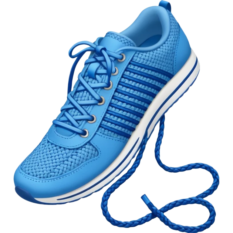 make an emoji of blue shoe laces - it should not include shoes emoji