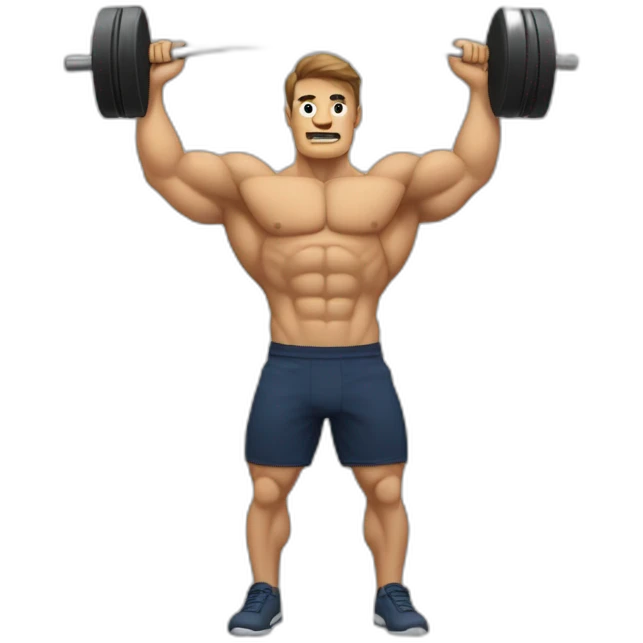 muscu avec des haltères emoji