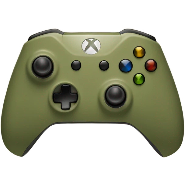 Khaki green Xbox controller  emoji