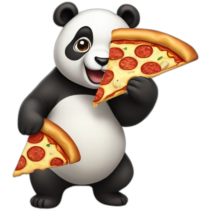 panda amasando pizza  emoji