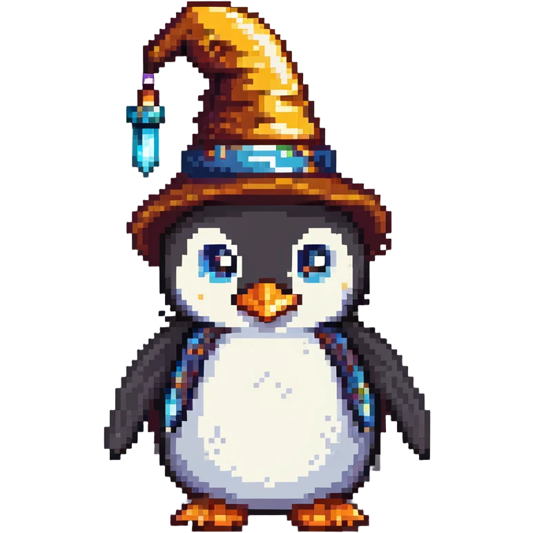 penguin wizard emoji