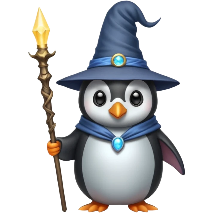 Penguin Wizard emoji