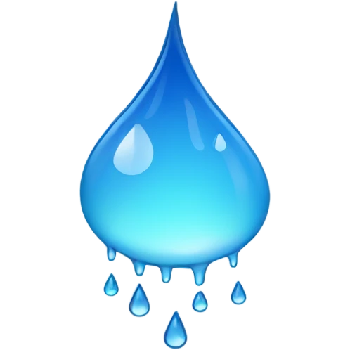 Rain drops emoji