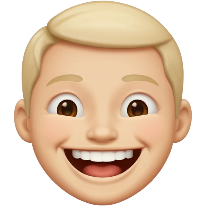 Laughing face emoji