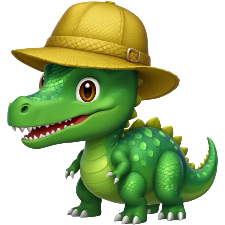 dinosaur with hat  emoji