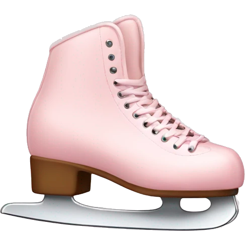 pastel pink ice skates emoji