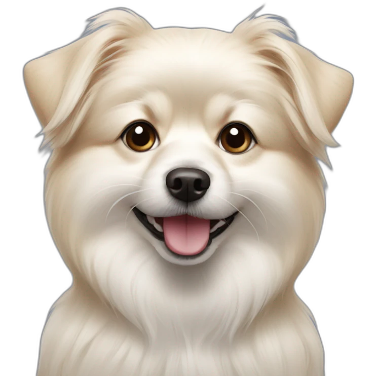 maltese-pomeranian-mix-dog emoji