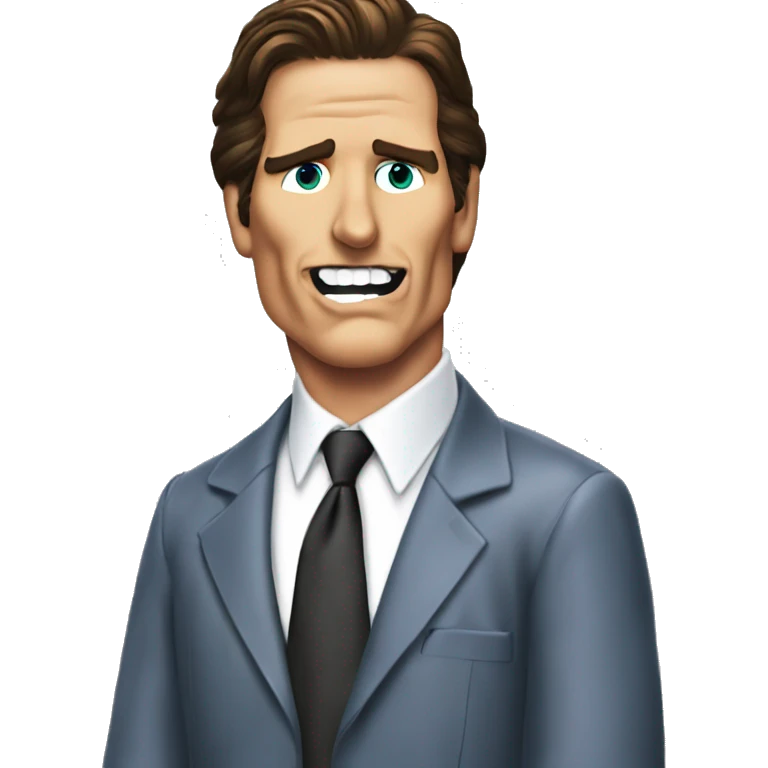 Patrick Bateman Christian bale Donald Duck face emoji