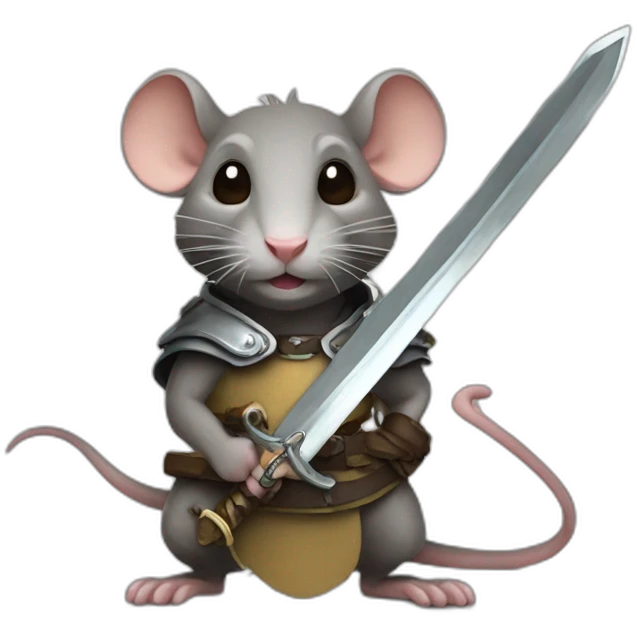 rat with sword emoji