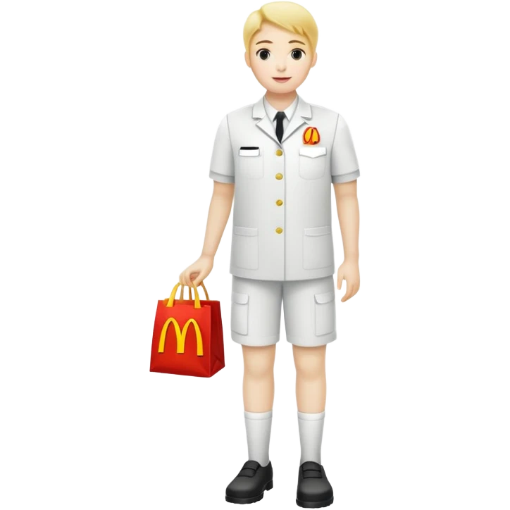 The more McDonald’s you eat the less visible your feet ￼ emoji