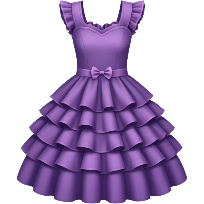 dress with ruffles emoji