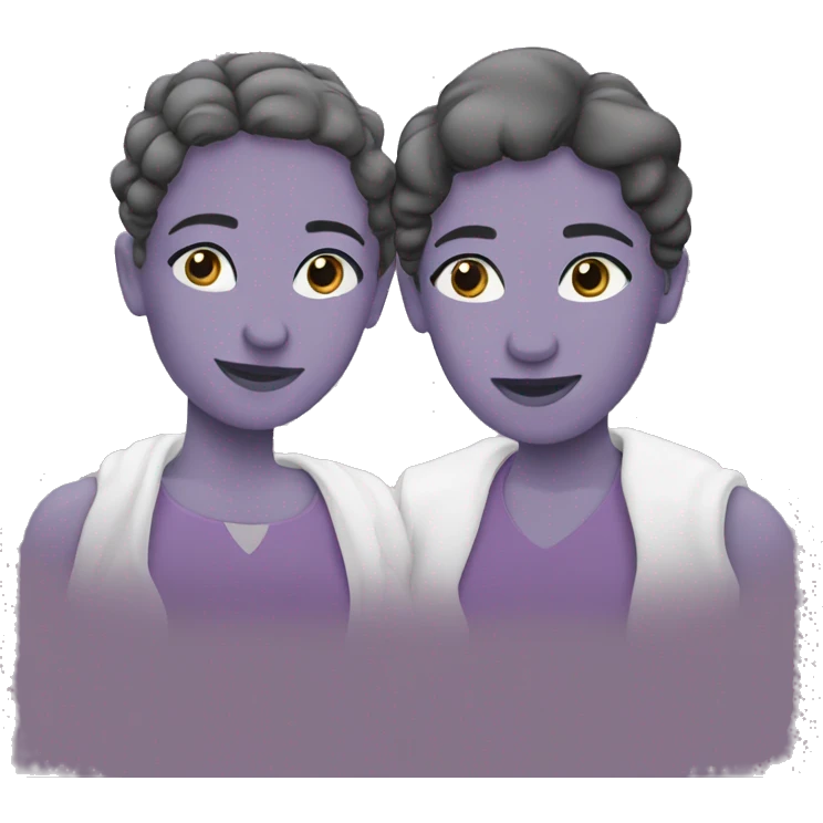 A lesbian couple in love emoji