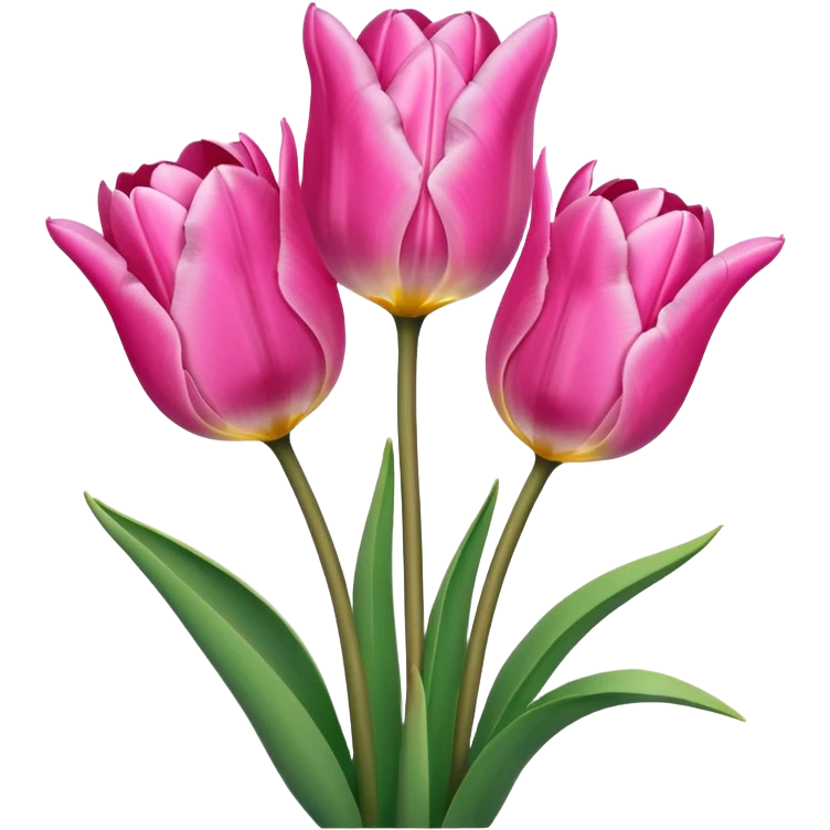 Pink tulips  emoji