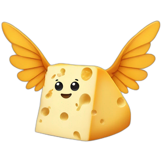 cheese with wings emoji