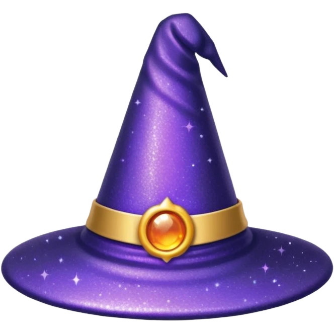 Glitter Chapéu de bruxa emoji