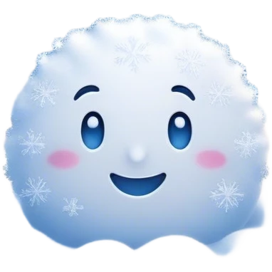 Cinematic Realistic Snow Emoji, Soft and delicate, with fluffy snowflakes drifting gently to the ground. The snow blankets the landscape in a peaceful, serene hush, creating a calm and sparkling atmosphere. Soft glowing outline, capturing the essence of tranquility, winter beauty, and crisp, clean freshness in a scene of falling snow! emoji