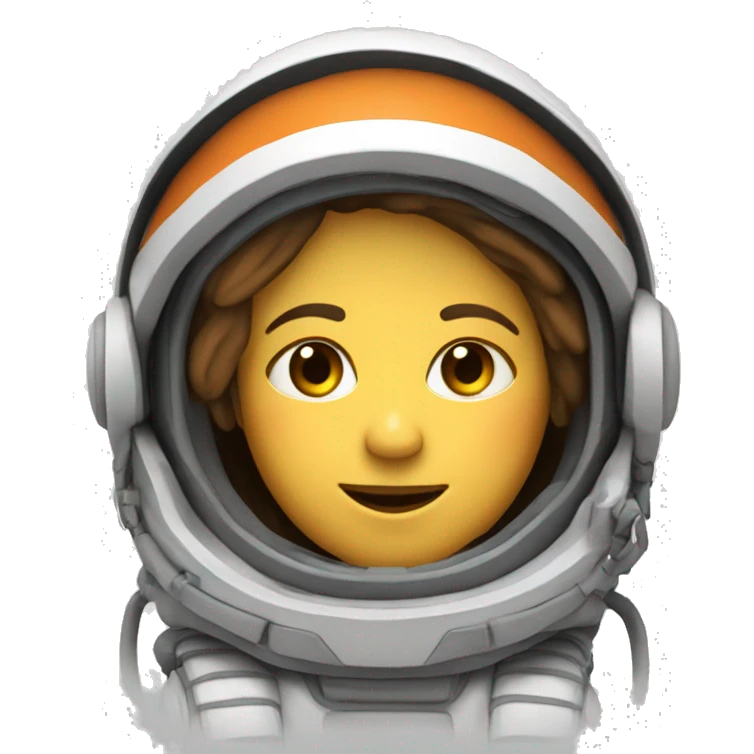 Marjolein met astronaut helm emoji