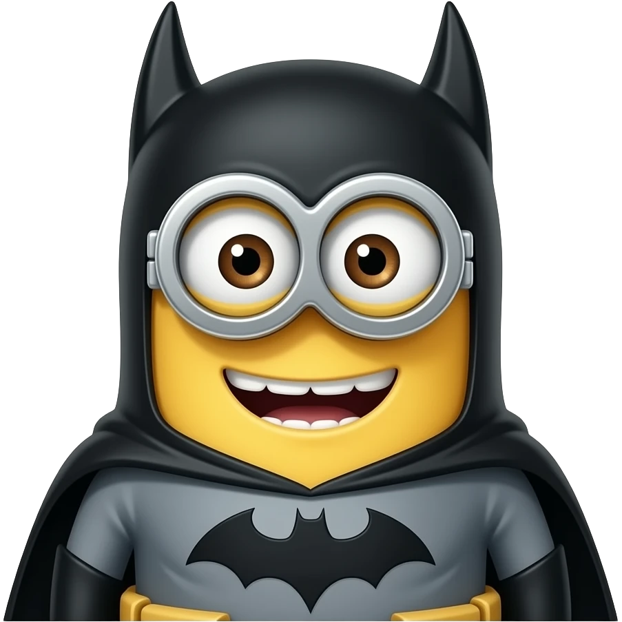 Minions em Batman Happy emoji