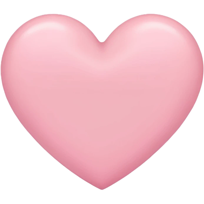 Pink pastel heart emoji