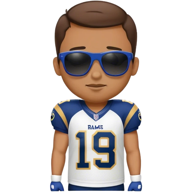 Chill guy in LA Rams jersey  emoji
