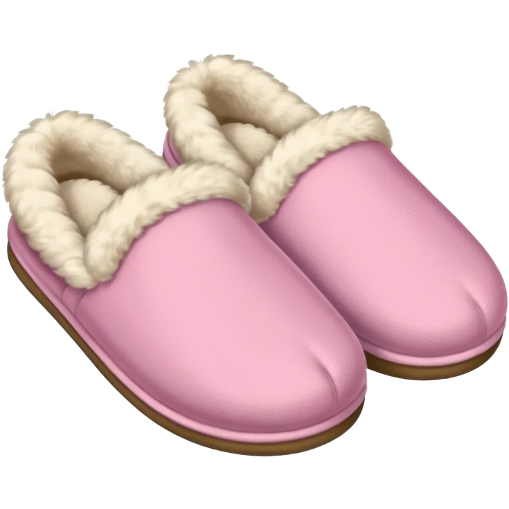 A pink house slipper thrown by the mother. emoji
