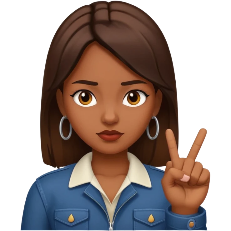 girl with middle finger  emoji