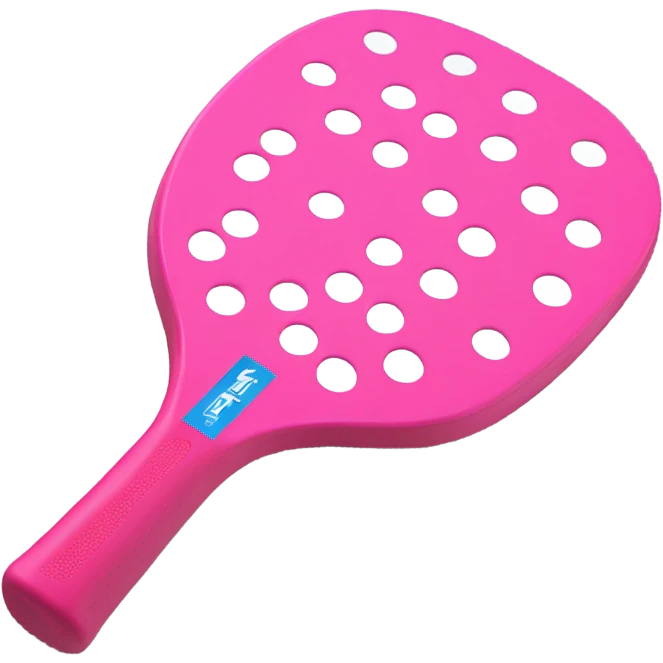 Pink Pickleball Paddle no holes emoji