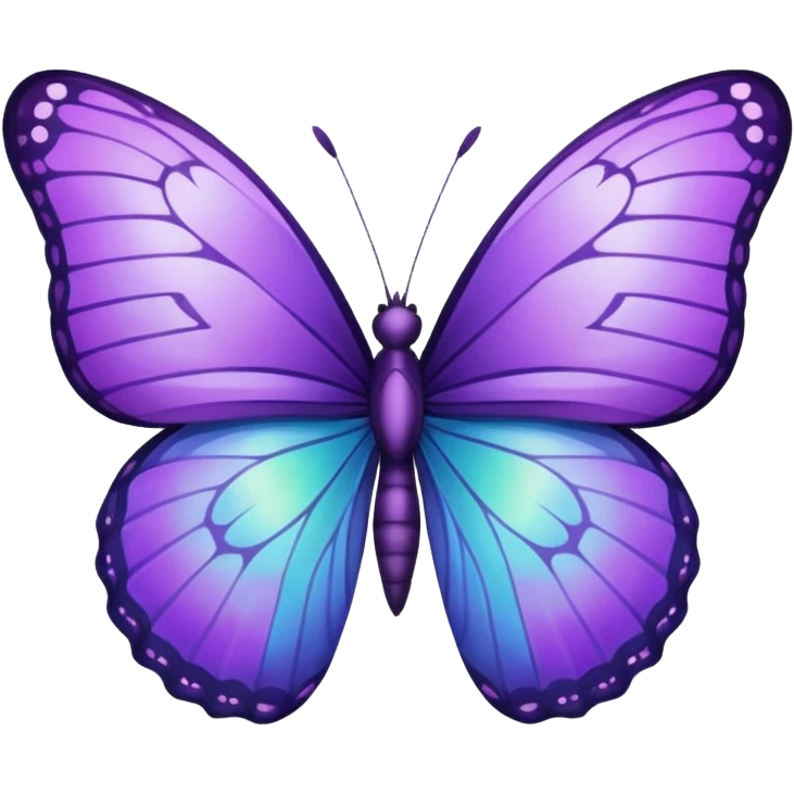 Purple butterfly emoji