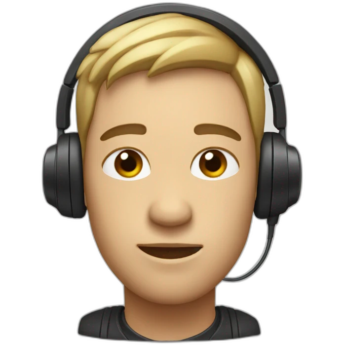 Person with just one earphone on their ear emoji