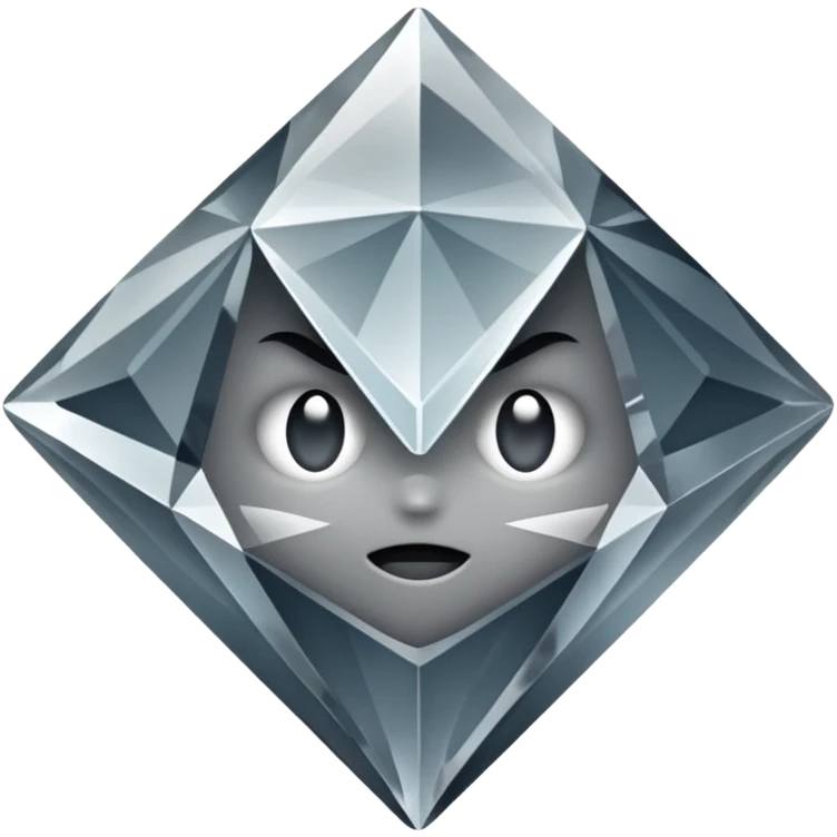 Dirty diamond surround by smoke emoji