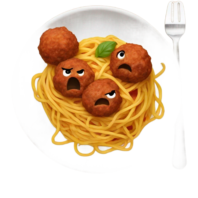 spaghetti with meatballs emoji