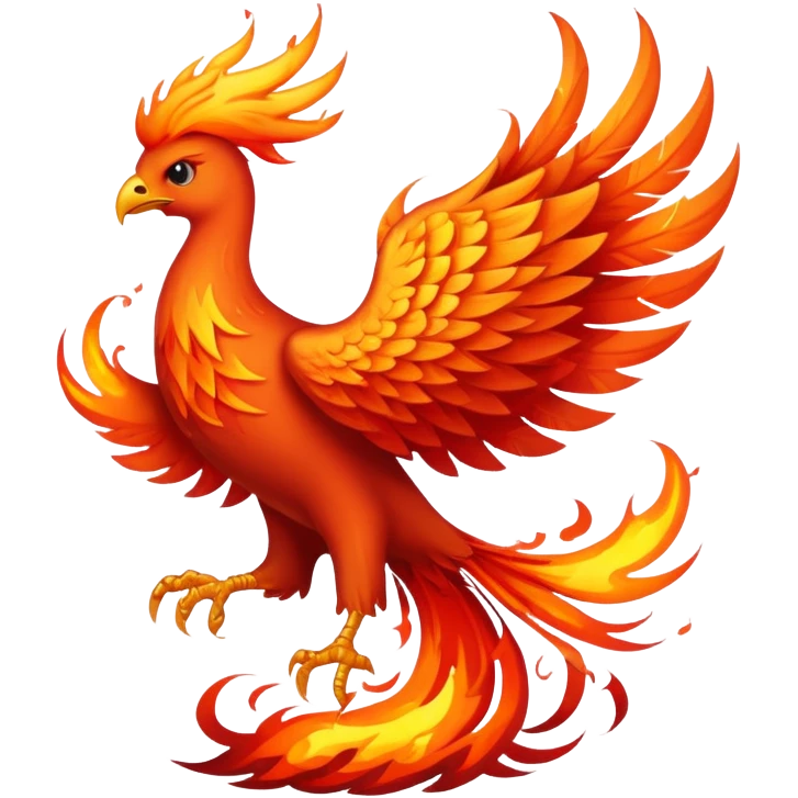 The phoenix has risen from the fire again. emoji