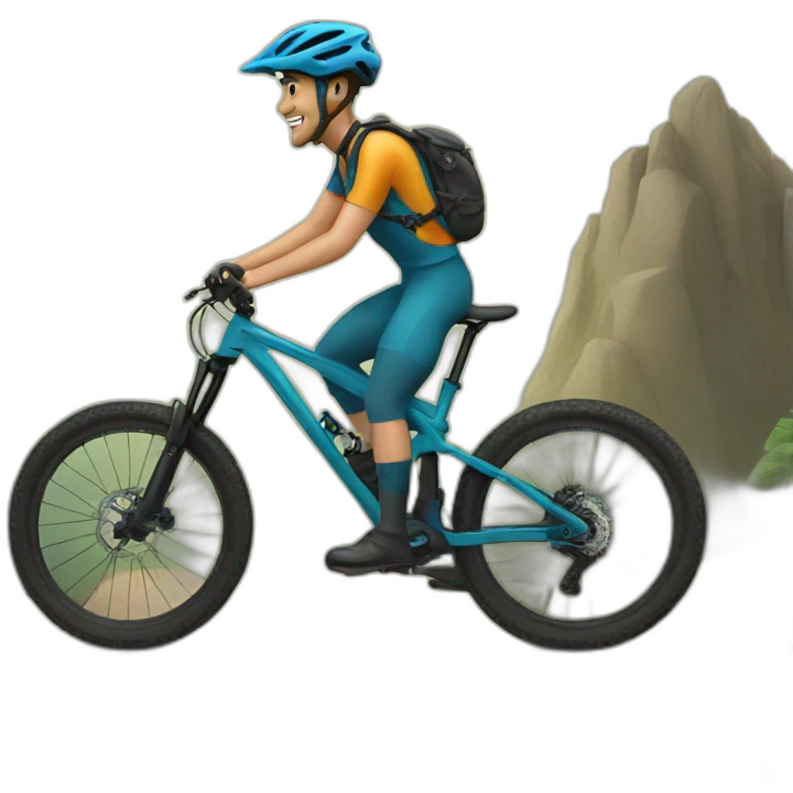 mountain-biker-head emoji