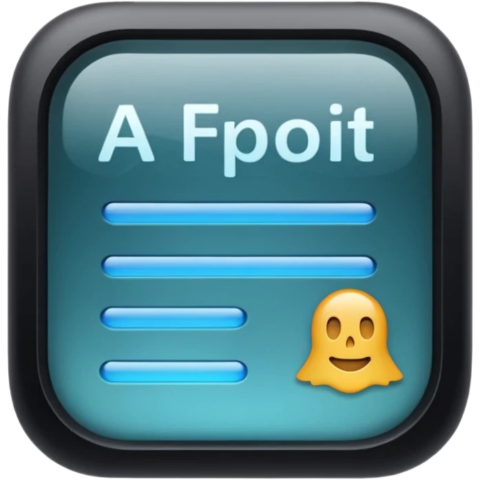 AI matte glass transluscent text to speech generator emoji