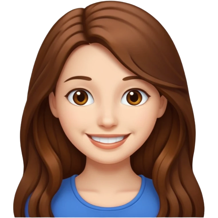 여자이고, 웃고 귀엽게  emoji