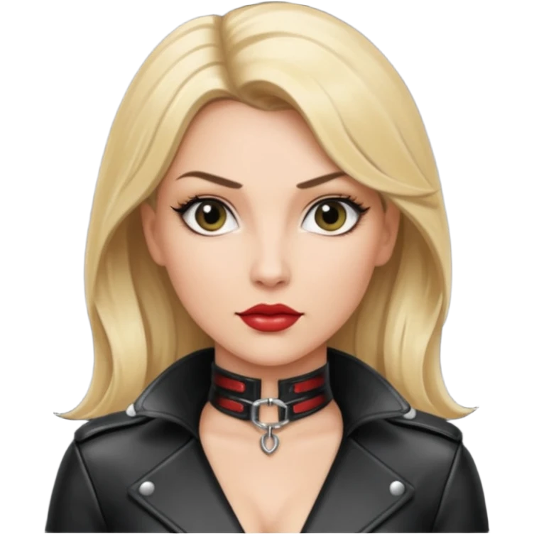  One Dominatrix with blonde hair emoji